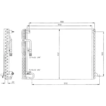 kondenzátor OEM 1362149 / 13621495, VOLVO 740 (744), 740 Kombi